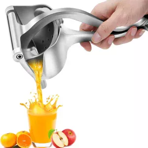 Exprimidor Manual en Acero Inoxidable con Filtro Desmontable